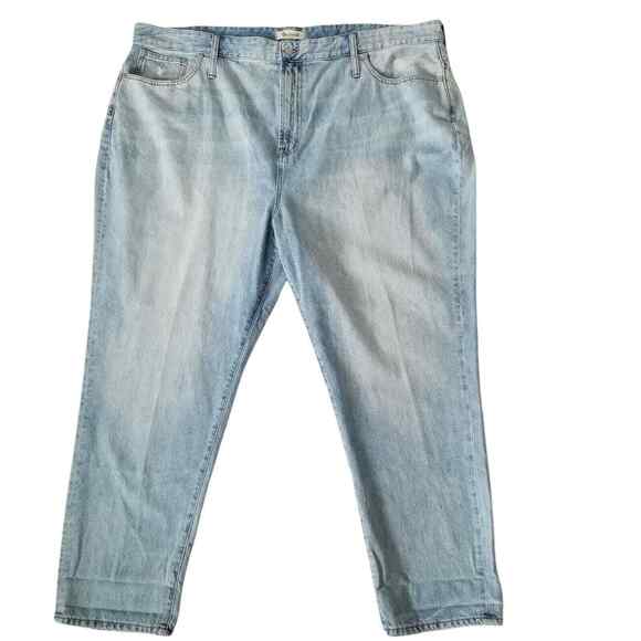 Madewell The Curvy Perfect Vintage Jean Womens Plus Size 37 Light‎ Wash New - Picture 1 of 11